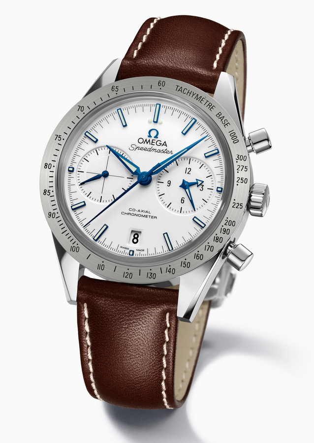 Omega-Speedmaster'57-white-dial-white-background
