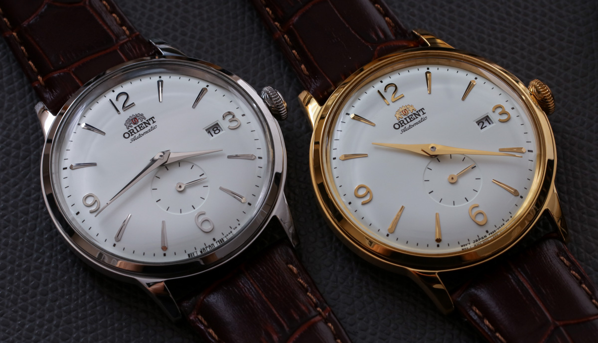 Orient Bambino Small Seconds steel and gold tone