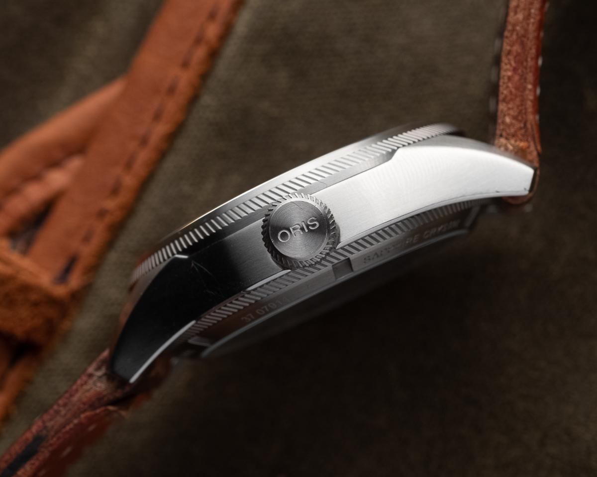 Oris Big Crown Propilot Caliber 114 crown