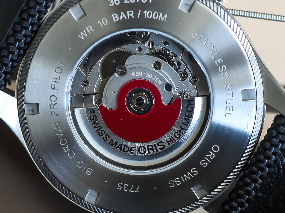 Oris Big Crown ProPilot Worldtimer movement detail