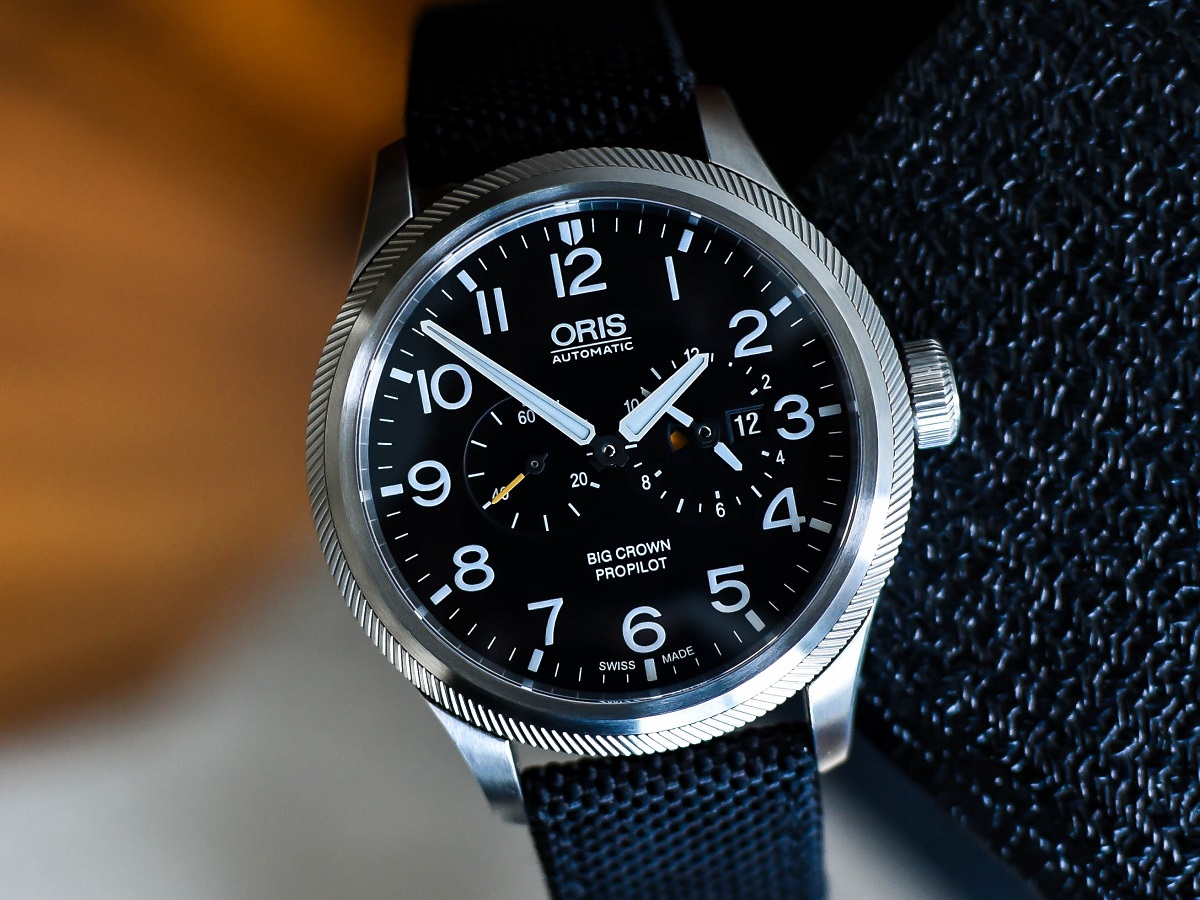 Oris Big Crown ProPilot Worldtimer top view