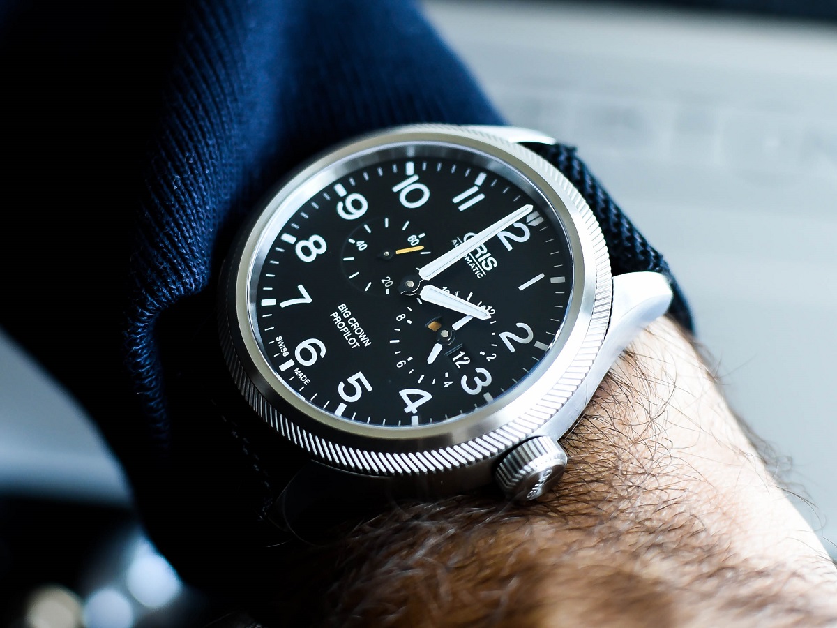 Oris Big Crown ProPilot Worldtimer on wrist