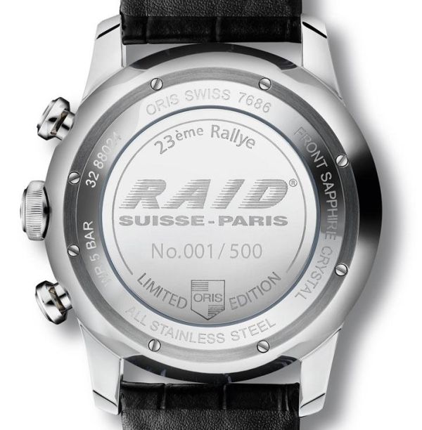 Oris Raid 2013 caseback