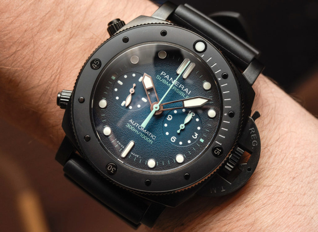 Panerai Guillamne Nery Submersible limited edition wrist shot