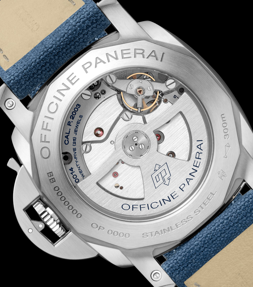 Panerai Luminor 1950 10 Days GMT Automatic Acciaio Design Miami PAM986 back