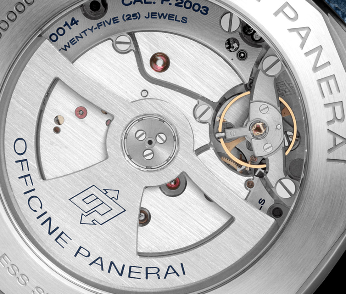 Panerai Luminor 1950 10 Days GMT Automatic Acciaio Design Miami PAM986 movement