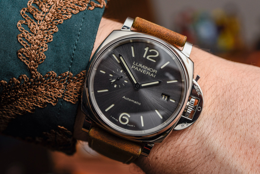 Panerai Luminor Due 3 Days Automatic 38mm steel wrist shot