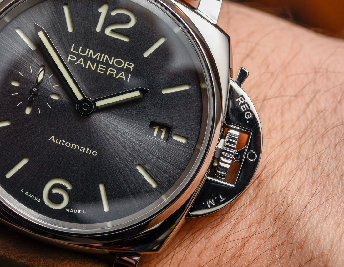 Panerai Luminor Due 3 Days Automatic 38mm dial detail