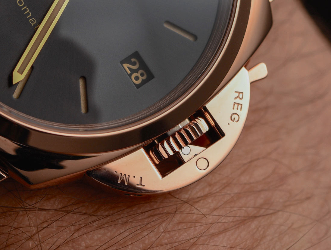 Panerai Luminor Due 3 Days Automatic 38mm dial detail