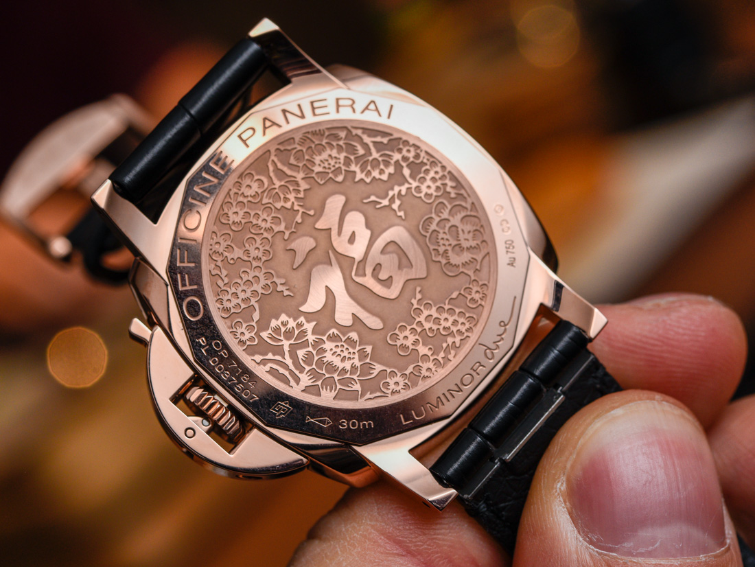 Panerai Luminor Due 3 Days Automatic 38mm caseback rose gold