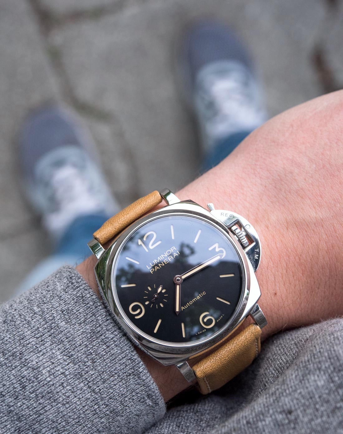 Panerai-Luminor-Due-3-Days-Automatic-PAM674-Ultra-Thin-Dress-Watch-Junik-Strap--7