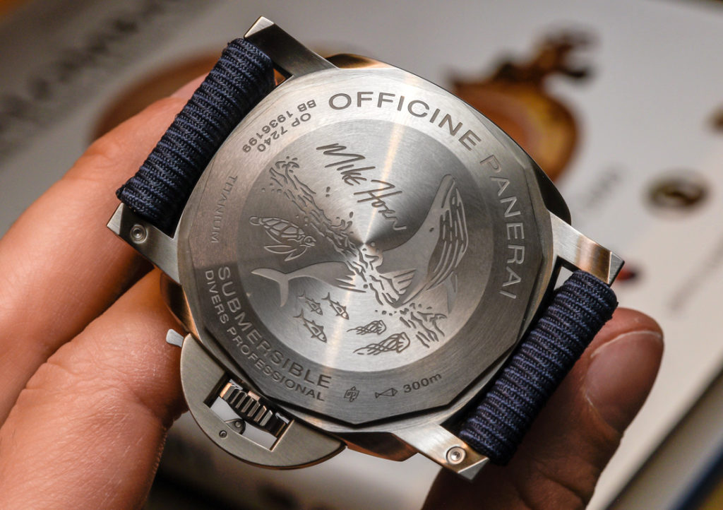 Panerai Mike Horn Submersible case back