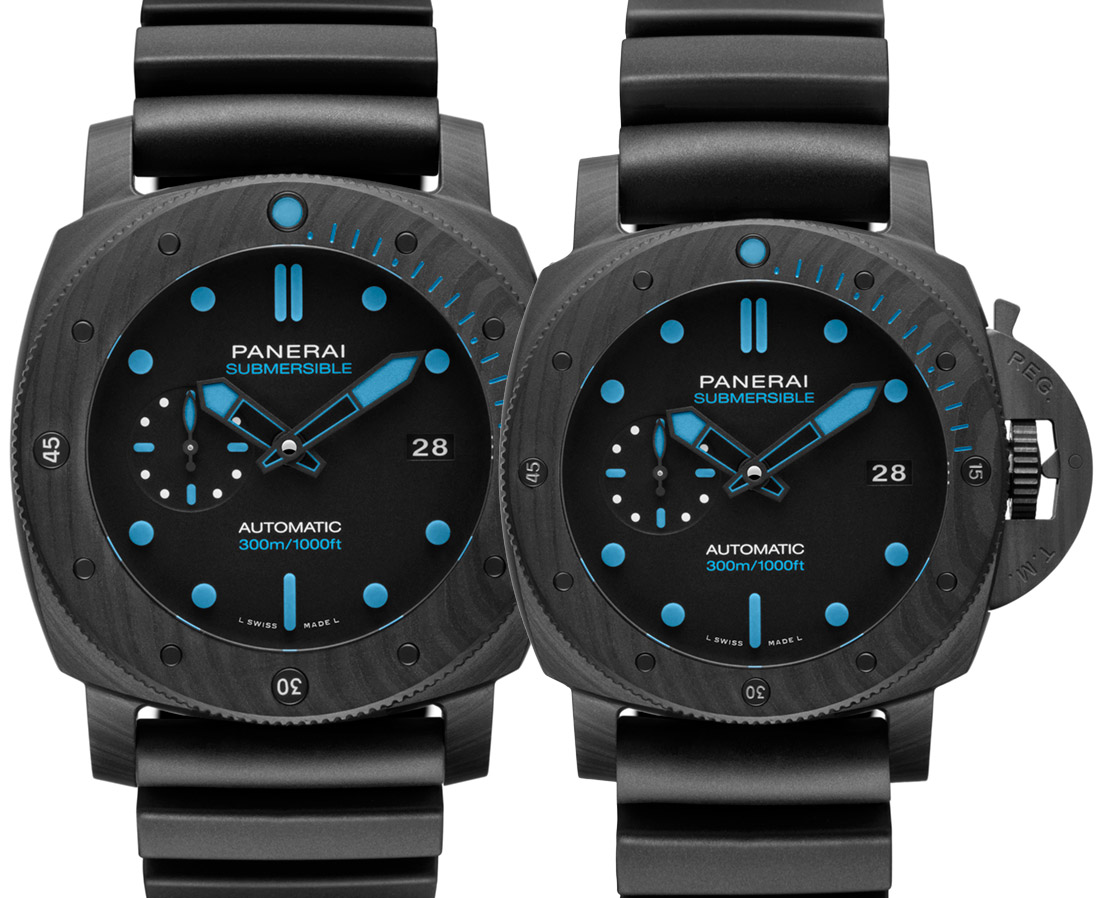 Panerai Submersible Carbotech 42mm PAM 960  47mm PAM 1616