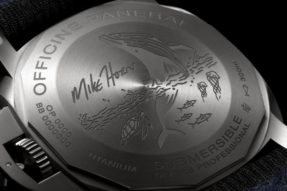 Panerai Submersible Mike Horn Edition PAM 984  PAM 985 case back