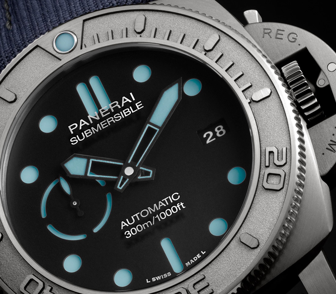 Panerai Submersible Mike Horn Edition PAM 984  PAM 985 dial