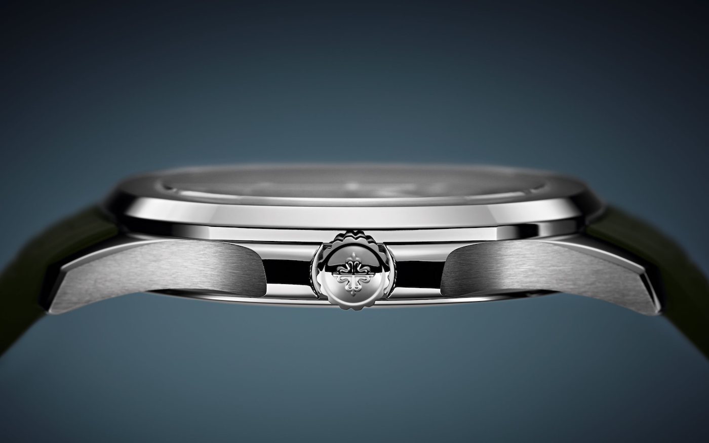 Patek Philippe Aquanuat 5168A Khaki Green White Gold Jumbo