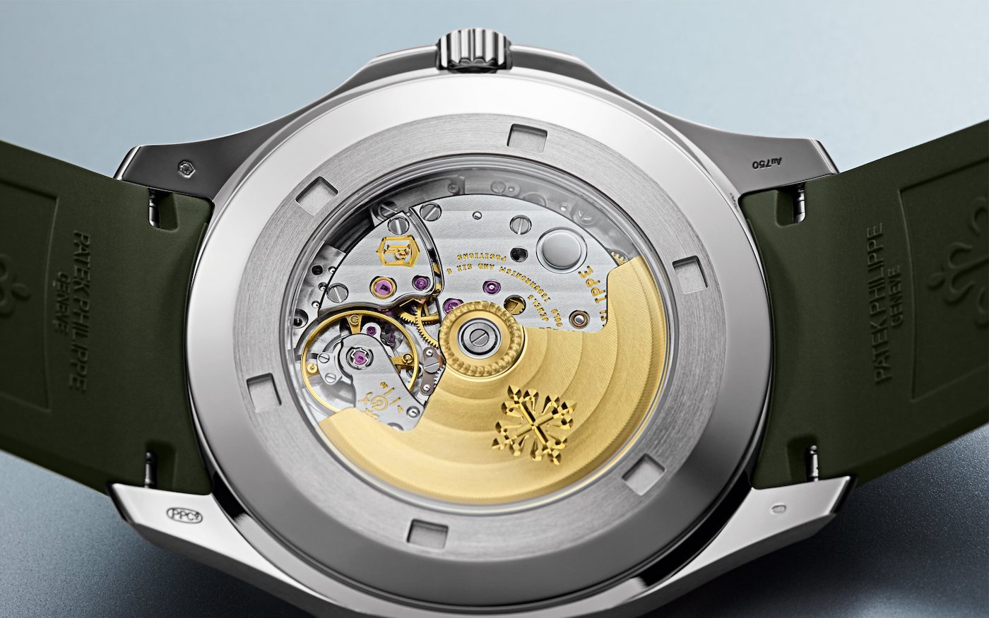 Patek Philippe Aquanuat 5168A Khaki Green White Gold Jumbo