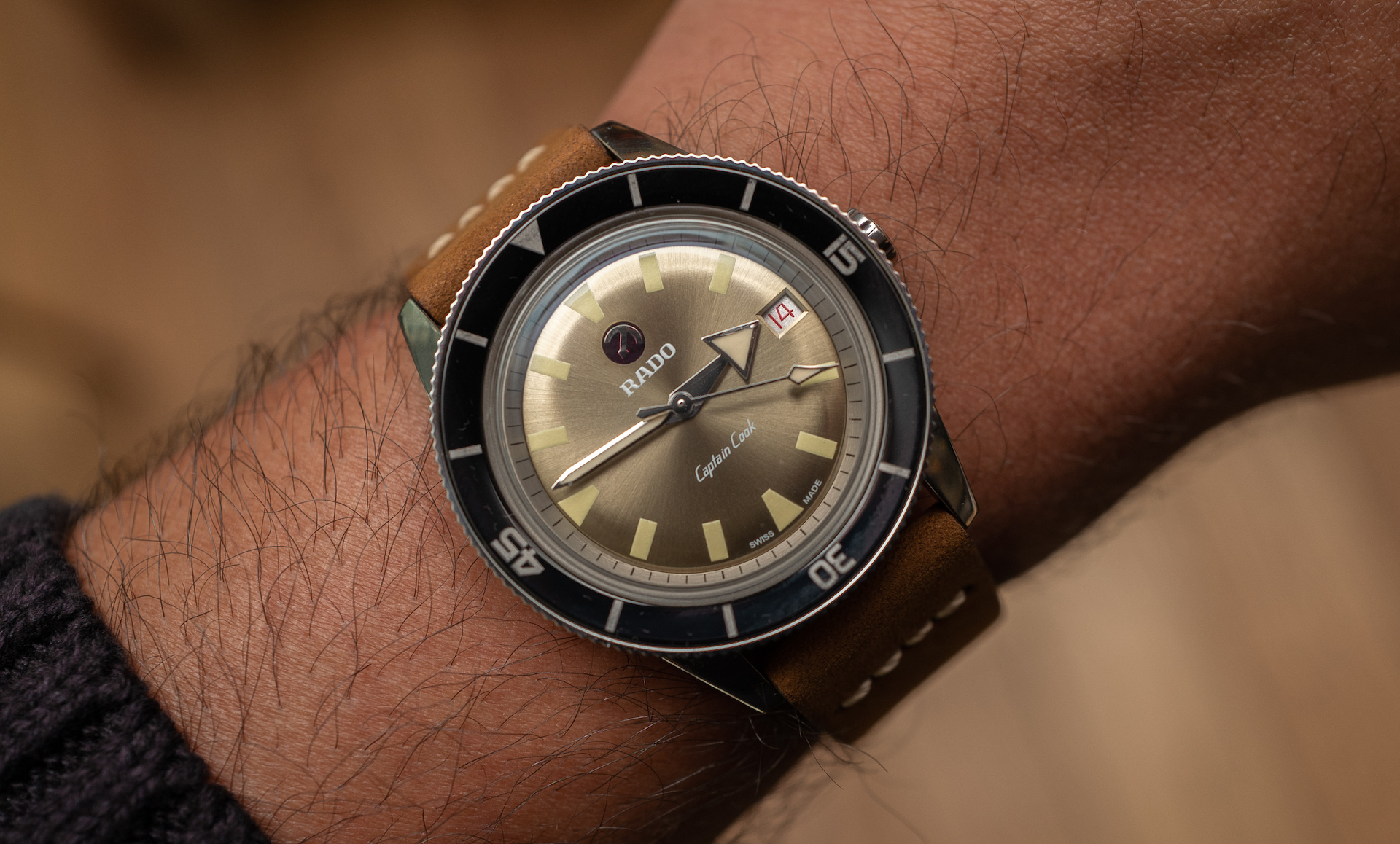 Rado Captain Cook 37mm bronze patina dial