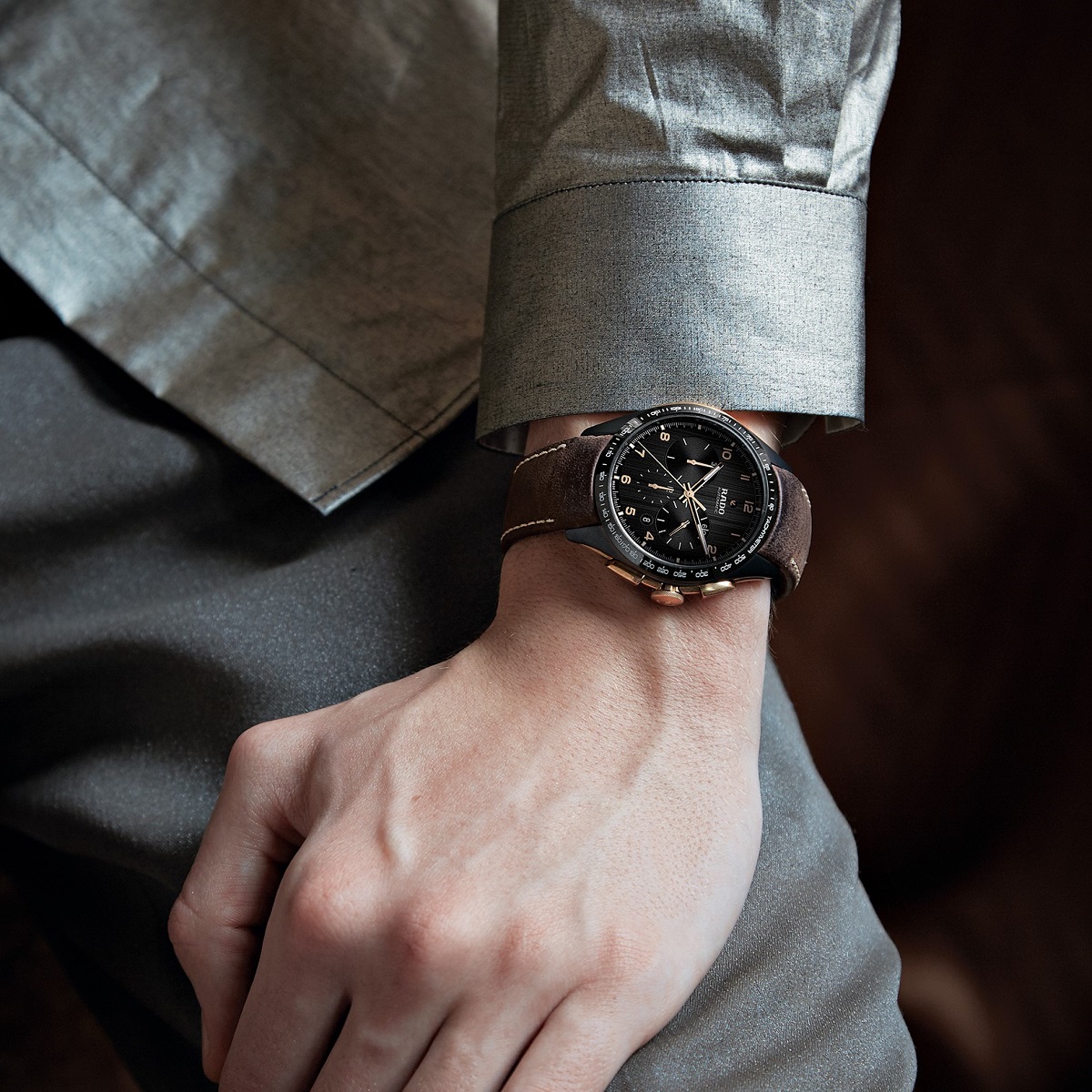 Rado HyperChrome Bronze Chronograph on wrist