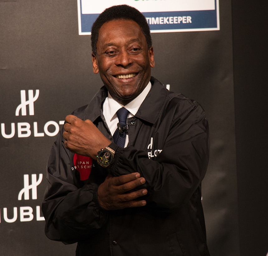 Pele Wearing Hublot
