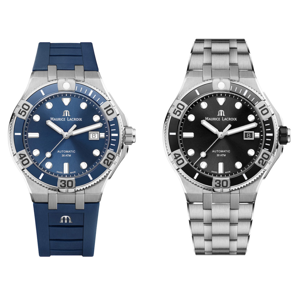 maurice lacroix venturer black and blue dials