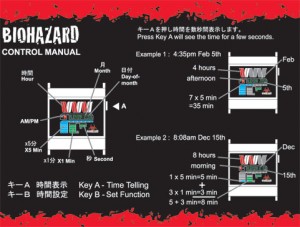Tokyo Flash Biohazard watch functions Tokyo Flash Biohazard watch functions