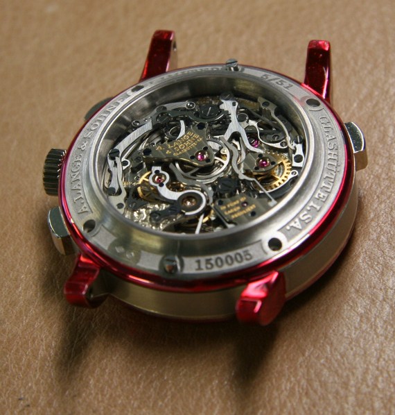 A. Lange  Sohne Tourbograph Platinum watch in testing