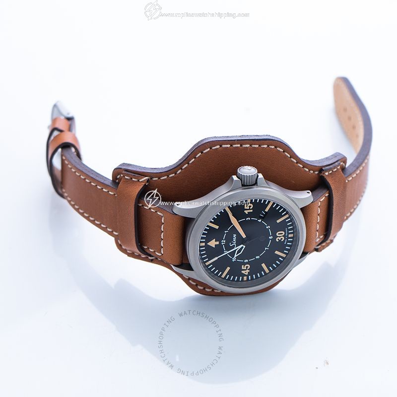 Sinn Instrument Watches 856.012-Leather-Calfskin with leather underlay-CSLC-Mid brown 1